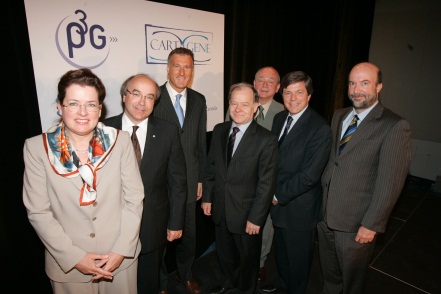 Bartha Maria Knoppers, Martin Godbout, Maxime Bernier, Raymond Bachand, Claude Laberge, Paul L’Archevêque et Luc Vinet